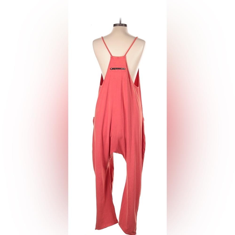 Free People Hot Shot Onesie Berry / Coral Pink - Picture 3 of 4